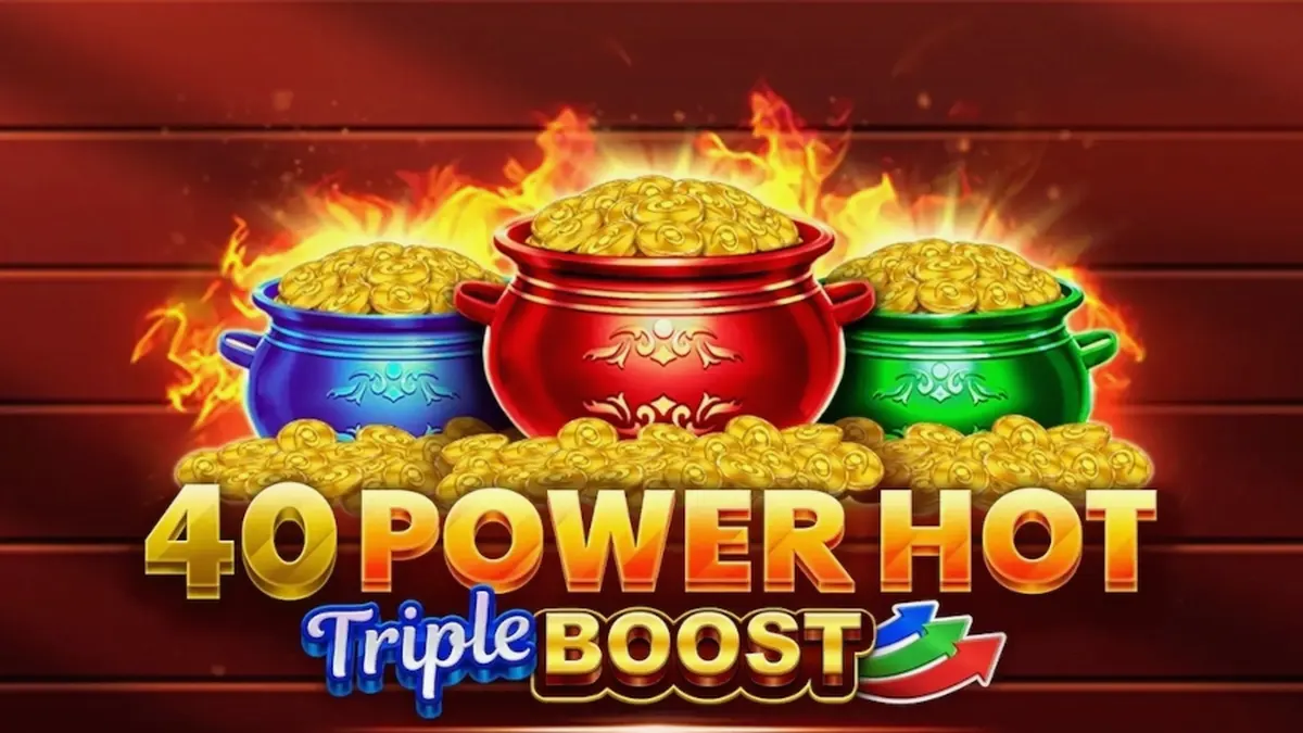 Ang interface ng 40 Power Hot Triple Boost sa isang mobile device